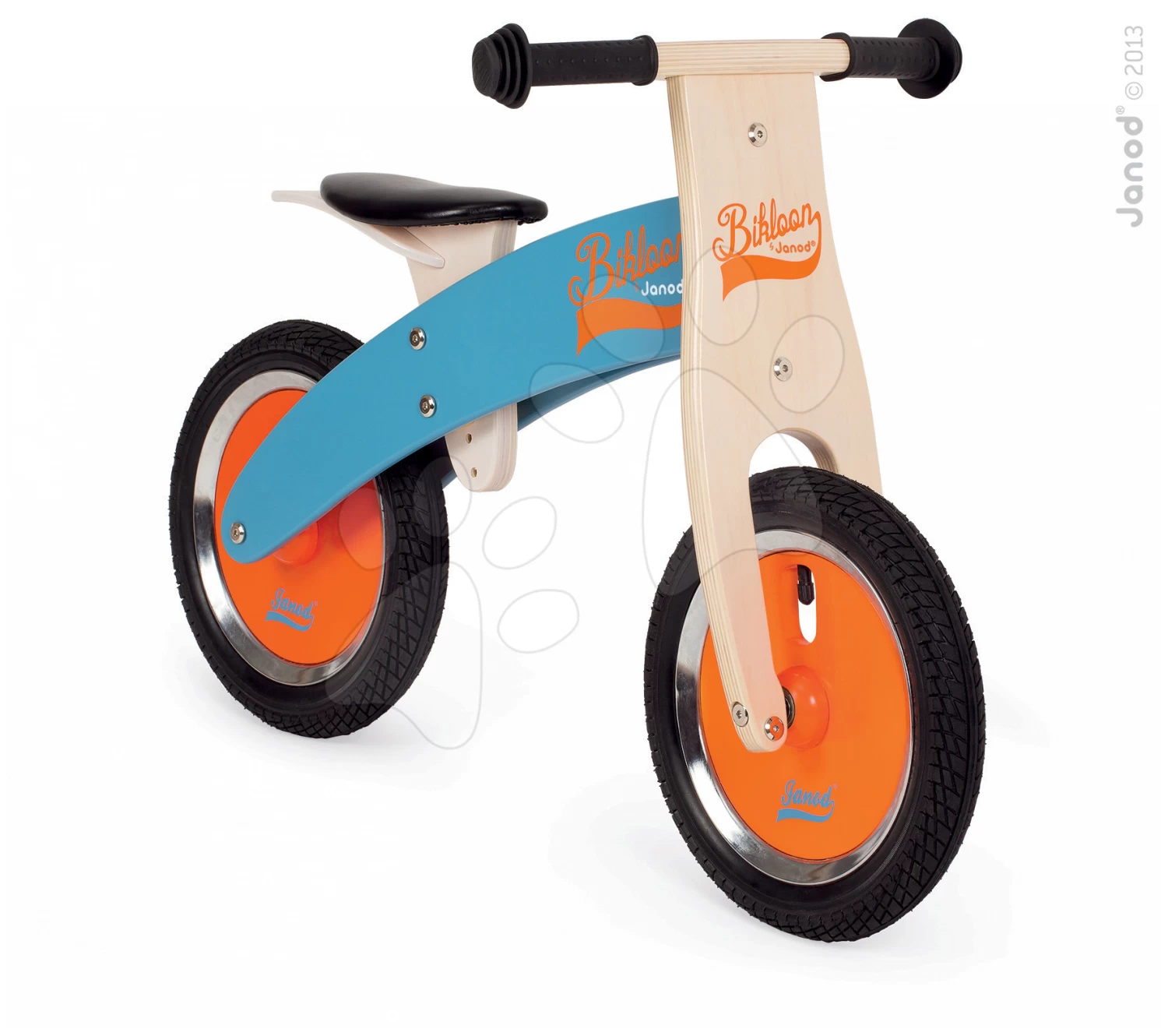 Laufrad Aus Holz Balance Fahrrad Bikloon Janod Blue&Orange Ab 3 Jahren