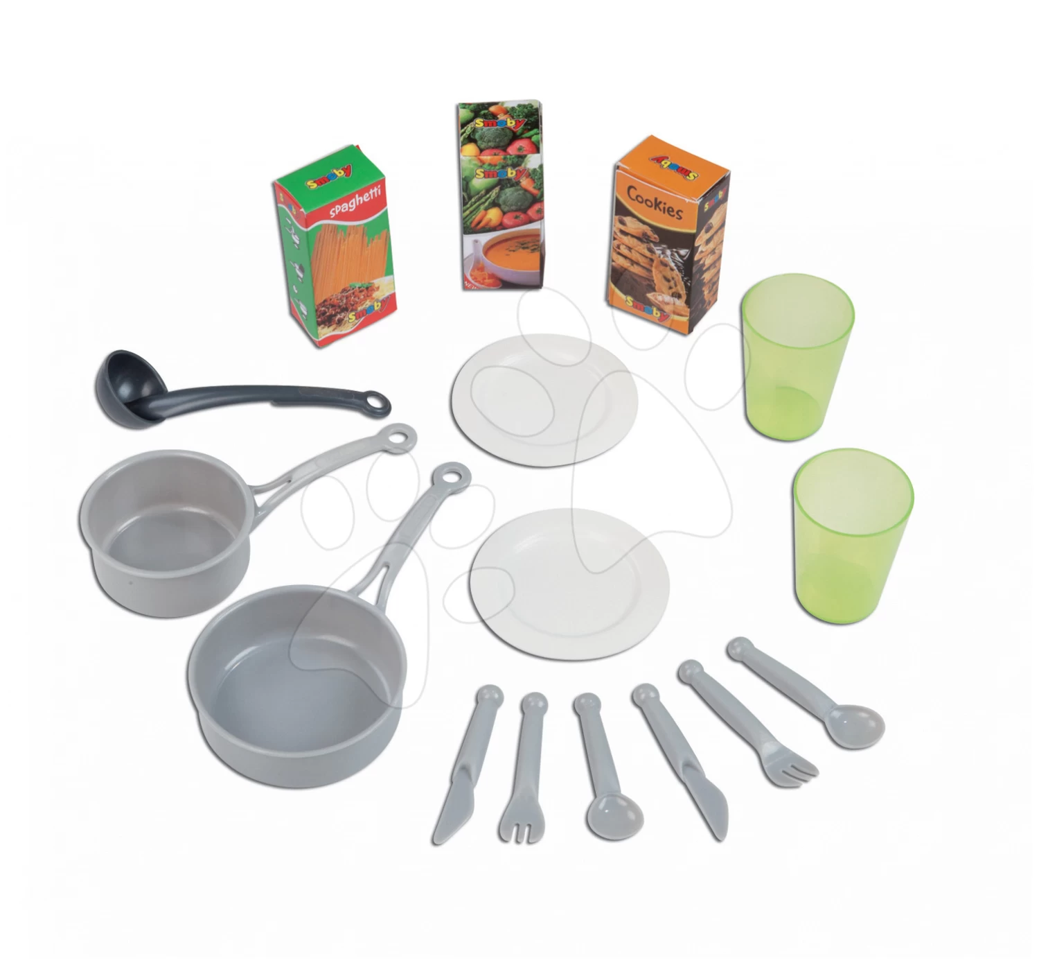 Set Laden Market Smoby Mit Elektronischer Registrierkasse Und Küche Cook'Tronic Tefal Mit Sounds – Bild 7