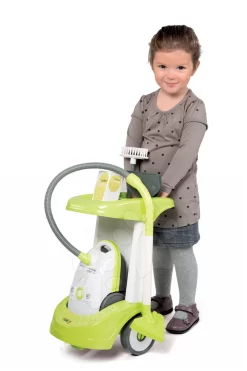 Set Reinigungswagen Smoby Mit Rowenta Elektrostaubsauger Und Tefal Küche Mit Sounds