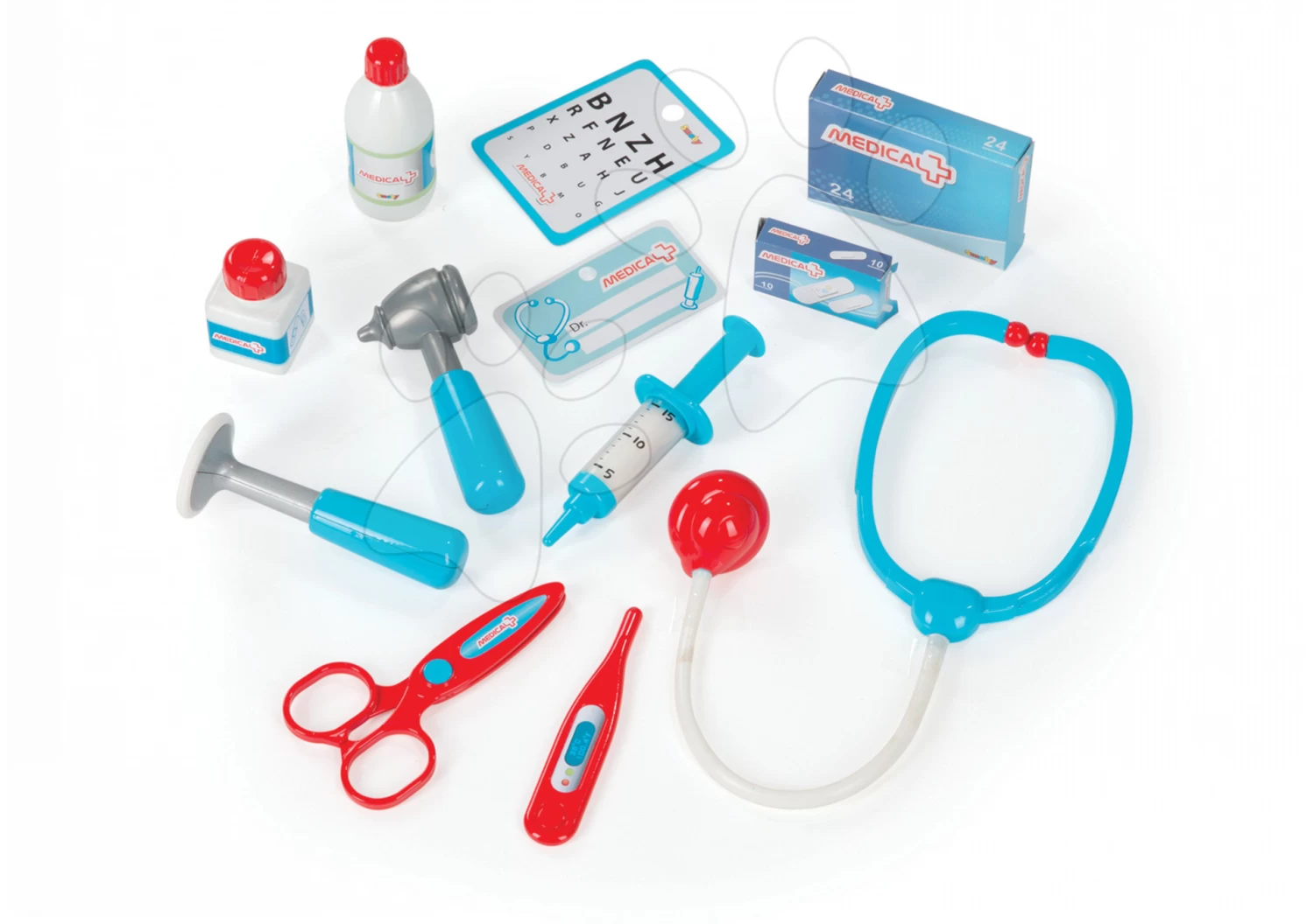 Set Arztwagen Smoby Mit Manometer Und Küche Mit Theke Und Zubehör – Bild 4