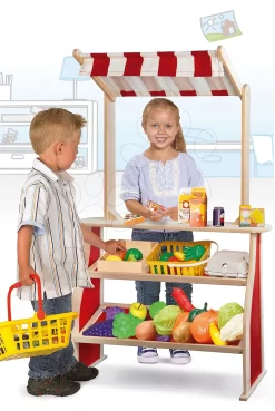 Verkaufsstand Aus Holz Sales Counter With Roof Eichhorn Mit Streifendach Höhe 105 Cm