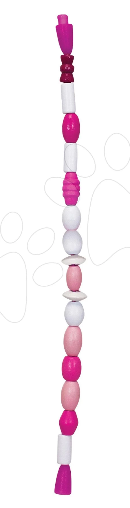 Holzperlen Zum Auffädeln Wooden Bead Set In Bucket Eichhorn Verschiedene Farben Und Formen, Mit Einer Schnur Und Einem Finish Von Ca. 360 Teilen Ab 4 Jahren – Bild 5