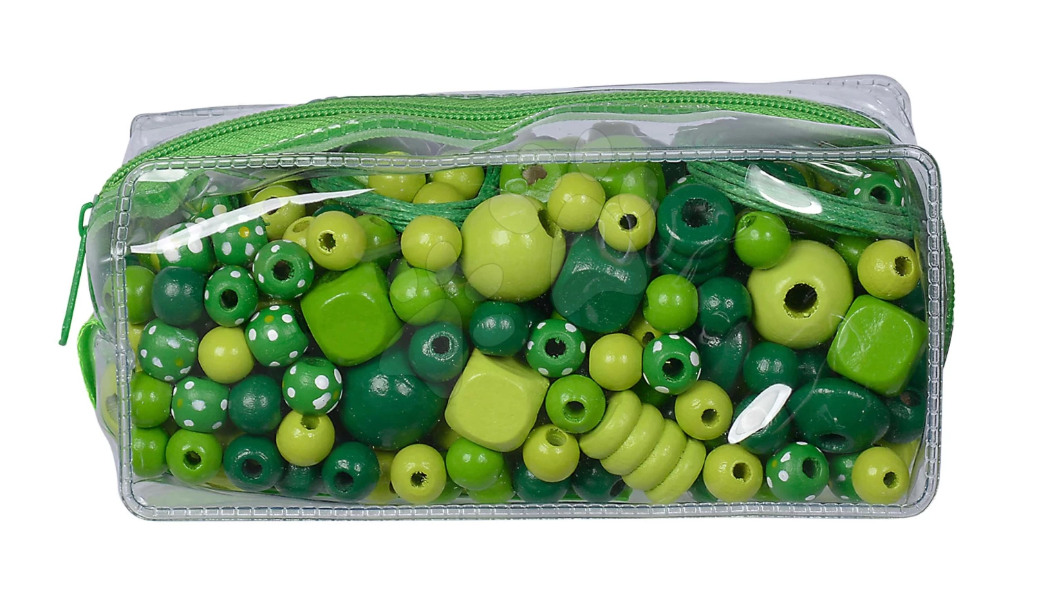 Holzperlen-Set In Tasche Wooden Bead-Set In Bag Eichhorn 388 Stück Pink Grün Oder Blau Ab 4 Jahren – Bild 10