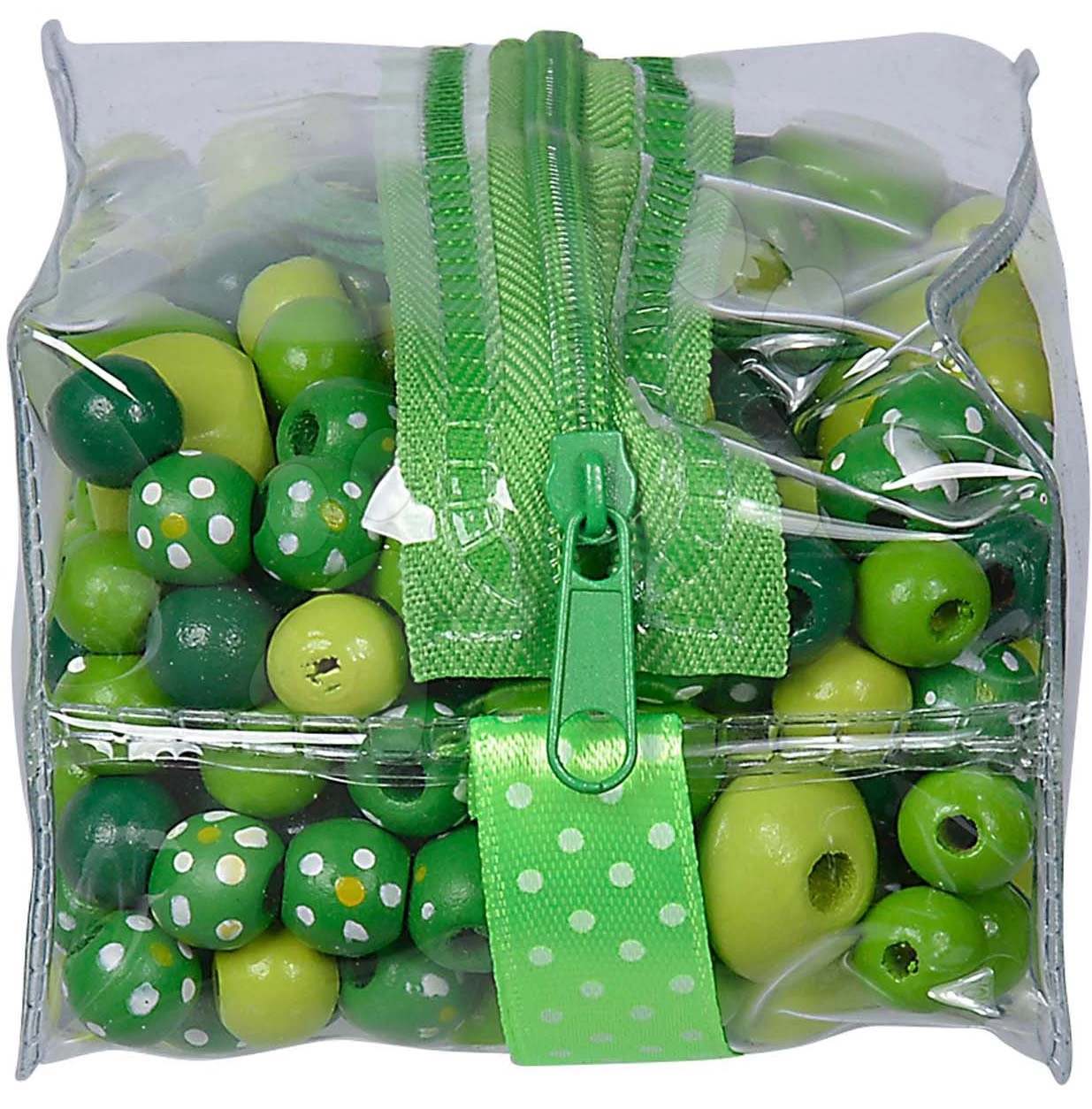 Holzperlen-Set In Tasche Wooden Bead-Set In Bag Eichhorn 388 Stück Pink Grün Oder Blau Ab 4 Jahren – Bild 11