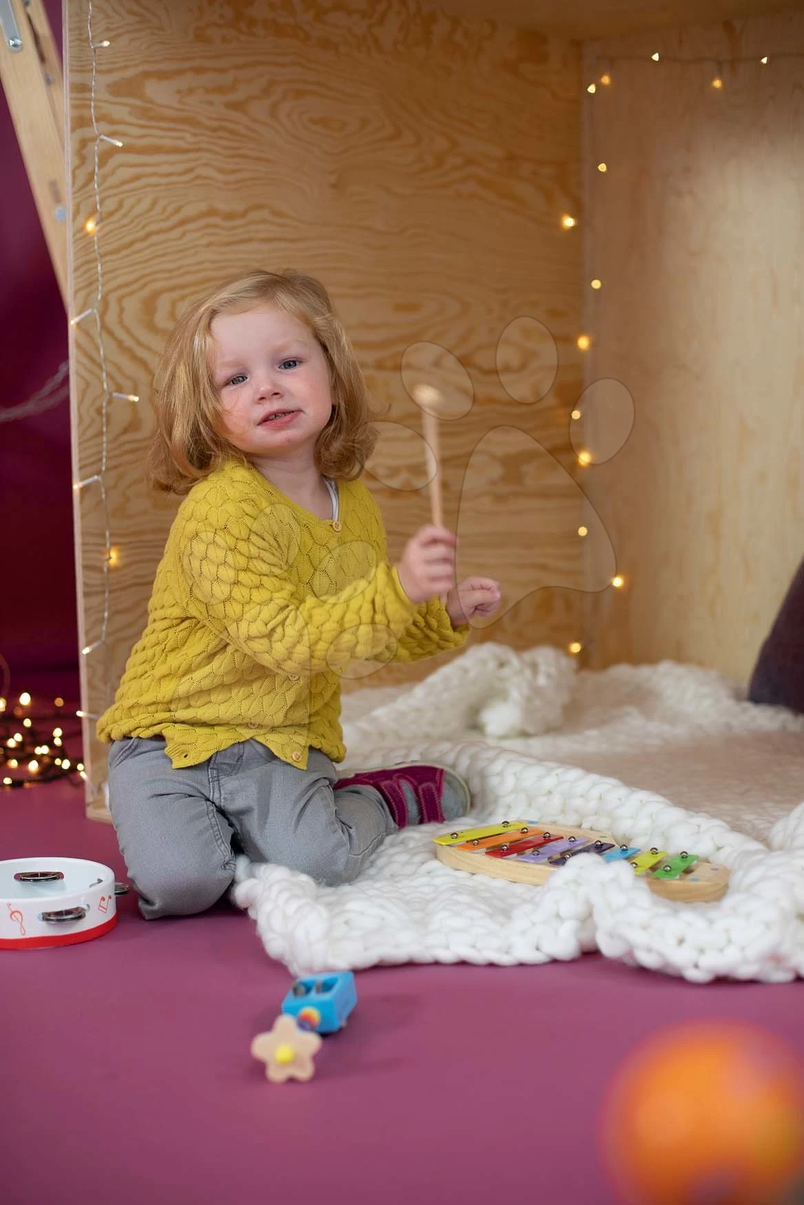 Xylophon Aus Holz Music Xylophone Eichhorn Farbig 8 Töne Mit Einem Hammer Ab 24 Monaten – Bild 9