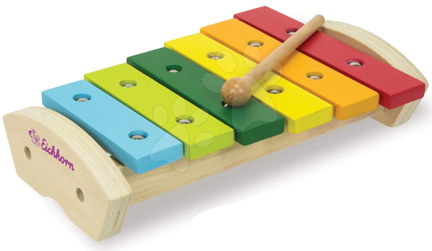 Xylophon Aus Hollz Wooden Xylophone Eichhorn Mit Kleinem Hammer 6 Verschiedene Tone Ab 24 Monaten