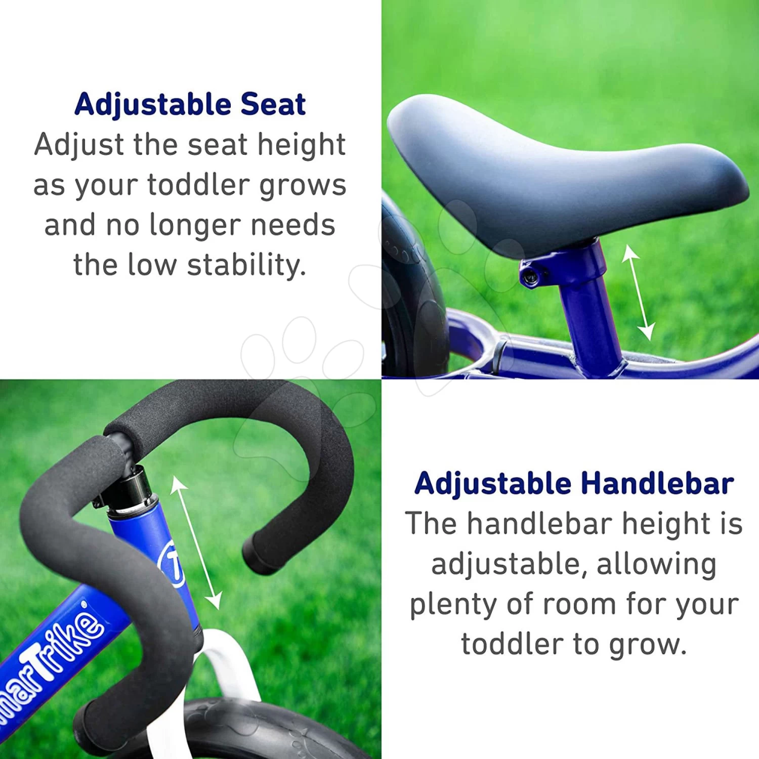 Balance Laufrad Zusammenfaltend Folding Balance Bike Blue SmarTrike Aus Aluminium Mit Ergonomischen Griffen Von 2-5 Jahren â Bild 5