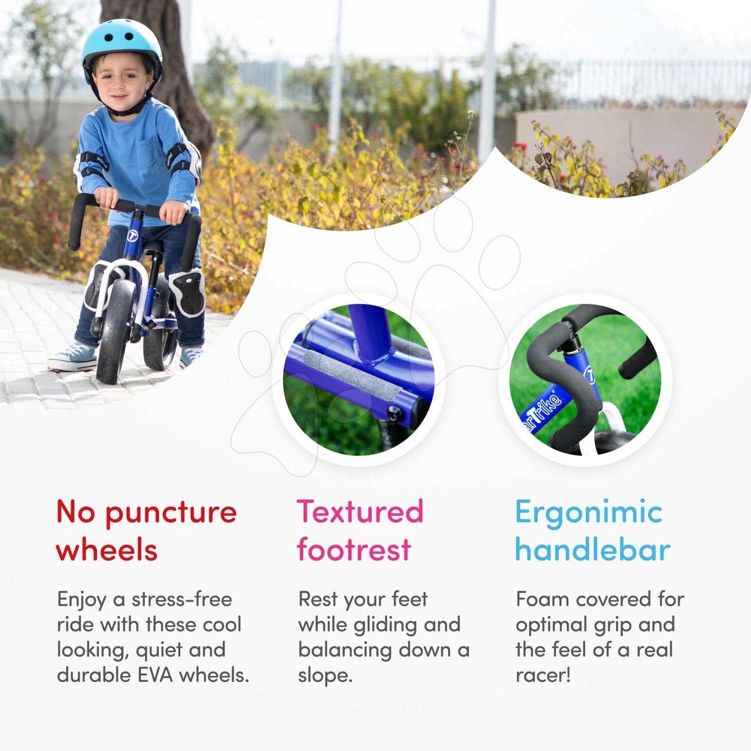Balance Laufrad Zusammenfaltend Folding Balance Bike Blue SmarTrike Aus Aluminium Mit Ergonomischen Griffen Von 2-5 Jahren â Bild 7