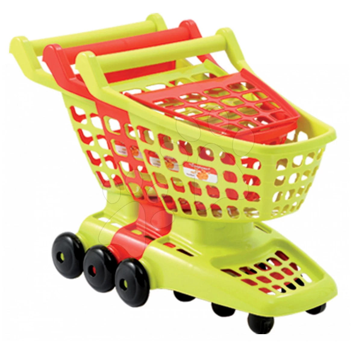 ECOIFFIER Einkaufswagen 100% Chef Écoiffier Mit Aufklappbarer Wand Grün / Rot Ab 18 Monaten