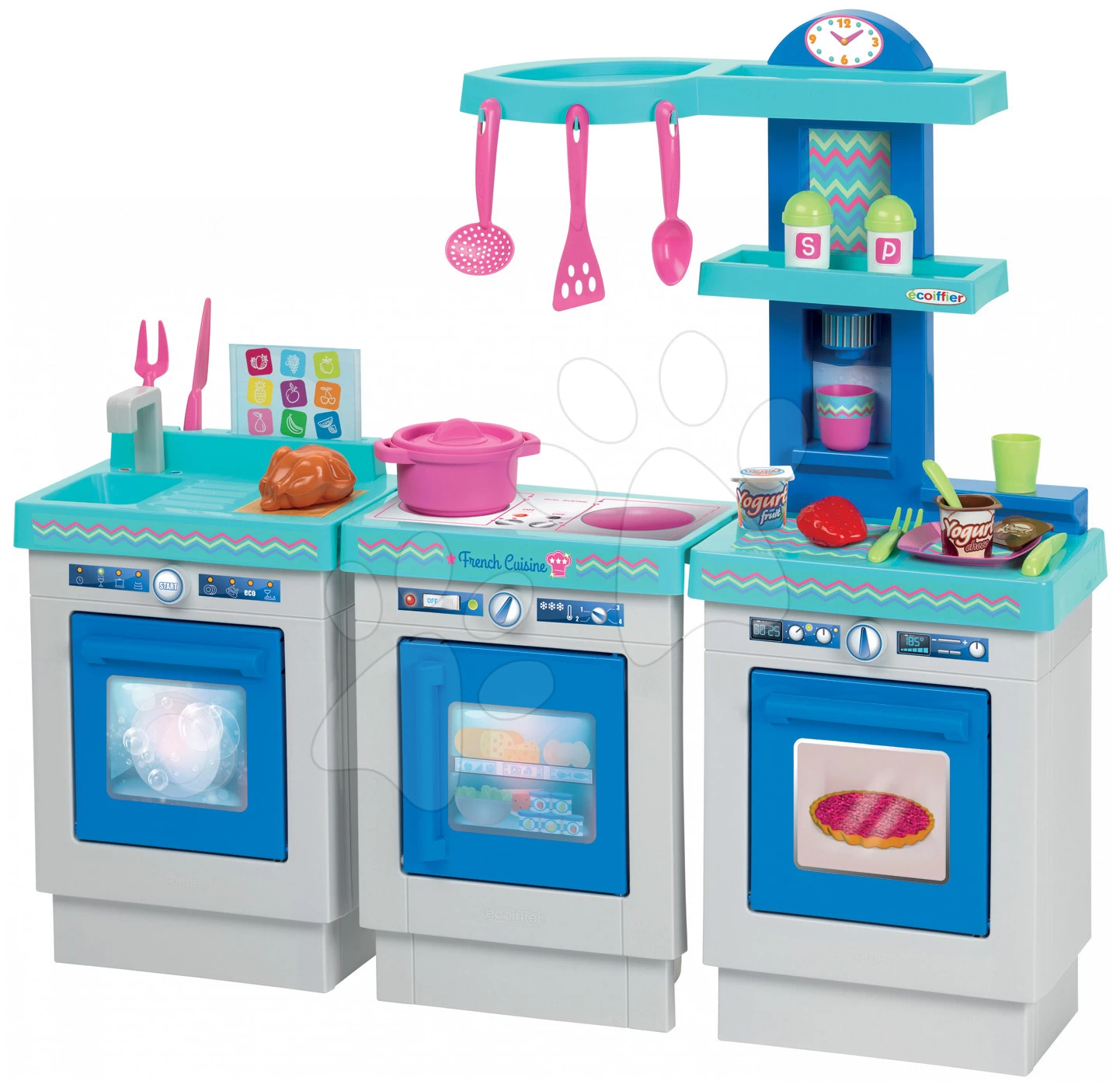 Rutscher-Set Scooter Pink Smoby Mit Gummirädern Und Küche French Cuisine 3-teilig Mit 25 Zubehörteilen Ab 18 Monaten – Bild 18