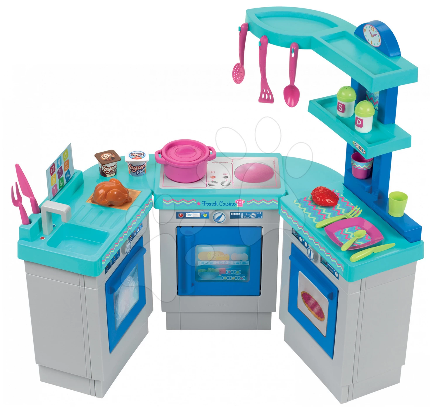 Rutscher-Set Scooter Pink Smoby Mit Gummirädern Und Küche French Cuisine 3-teilig Mit 25 Zubehörteilen Ab 18 Monaten – Bild 19