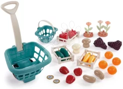 Gemüse Bio-Stand Mit Wagen Organic Market Stall Vert Azur Ecoiffier Mit Lebensmitteln 41 Zubehörteilen Ab 18 Monaten ECO1690