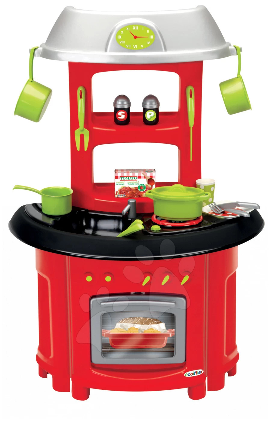 Set Bäckerei Mit Kuchen Baguette & Croissant Bakery Smoby Mit Elektronischer Registrierkasse Und Chef Stove Küche – Bild 4