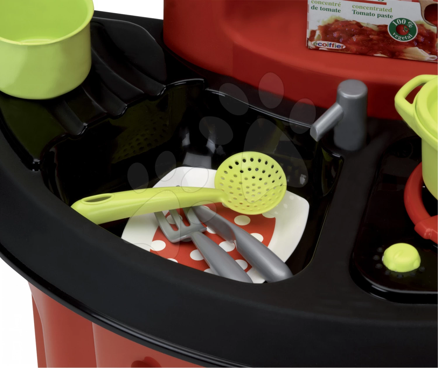 Set Bäckerei Mit Kuchen Baguette & Croissant Bakery Smoby Mit Elektronischer Registrierkasse Und Chef Stove Küche – Bild 8