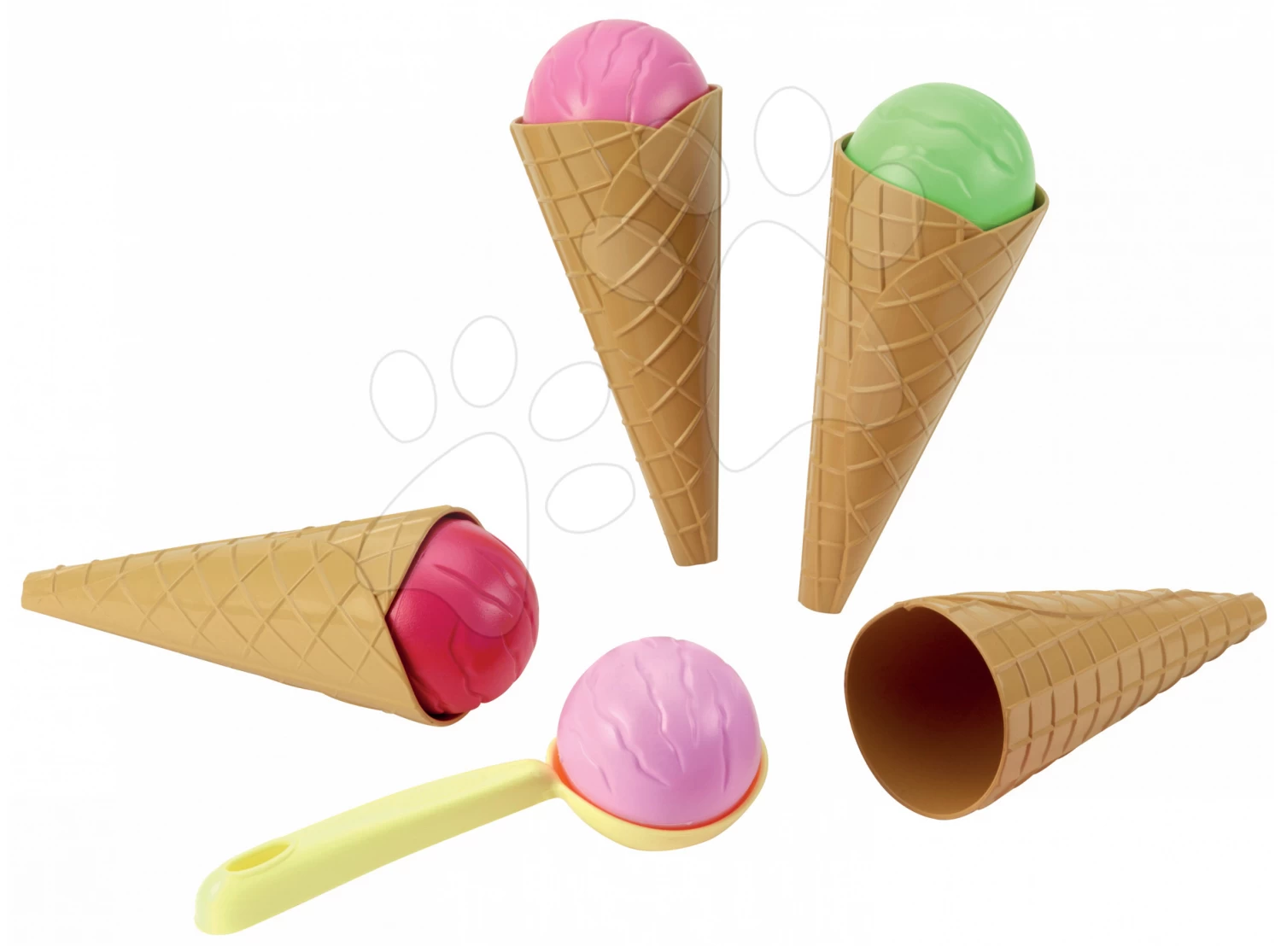 Set Lebensmittelgeschäft Market Smoby Und Eis Mit Waffel Als Geschenk – Bild 7