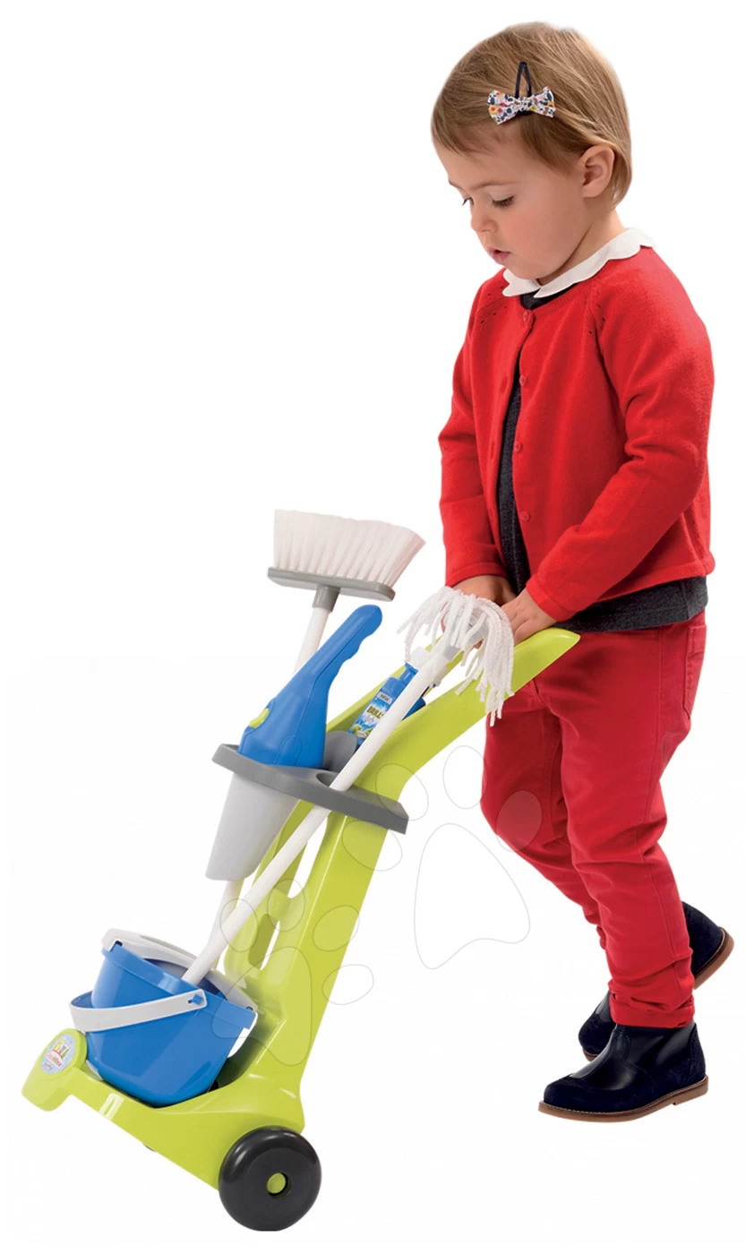 ECOIFFIER Bügelbrett 100% Chef Écoiffier Mit Reinigungswagen Und 10 Zubehörteilen Ab 18 Monaten – Bild 4