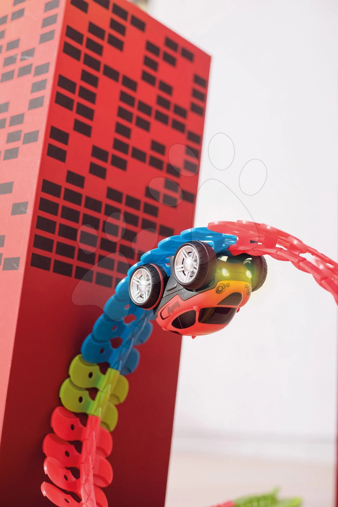 Set Autobahn Flexibel FleXtrem Discovery Set Smoby Mit 612 Cm Verlängerter Strecke 2 Schaltungen, Befestigungen Und 4 Elektronische Spielzeugautos – Bild 15