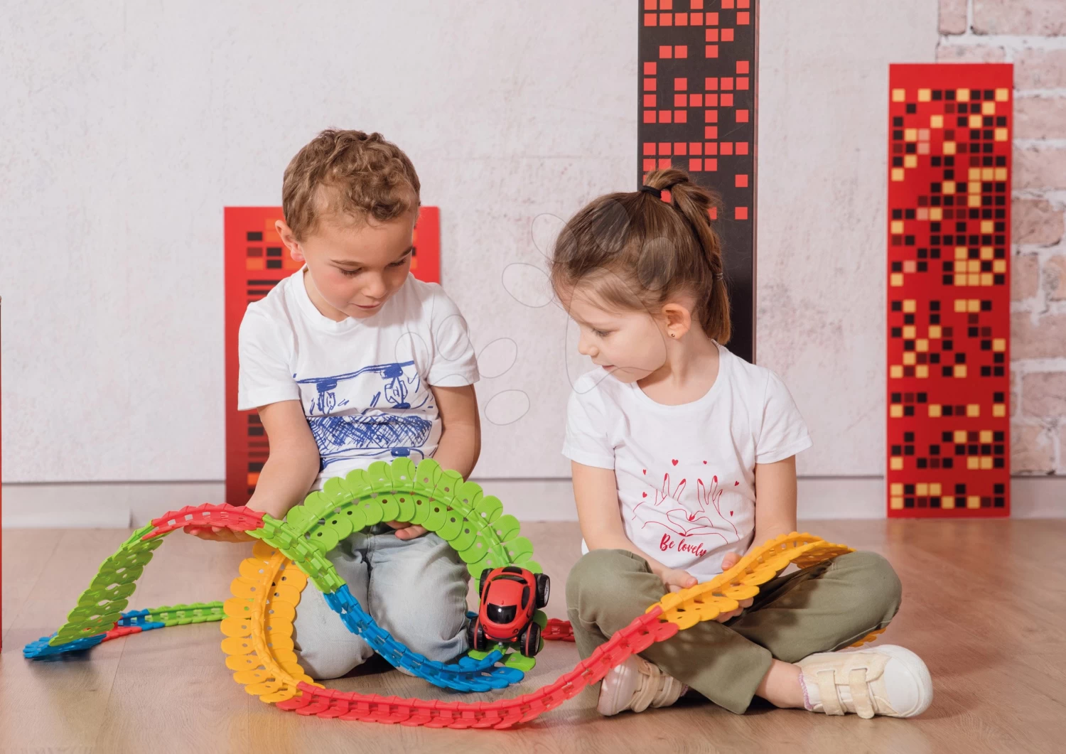 Set Autobahn, Flexibel FleXtrem Discovery Set Smoby Mit Einer Um 612 Cm Mit Verlängerter Strecke Und Einem Spielzeugauto – Bild 15