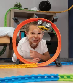 Flexible Autobahn Mit Bogen Flextrem Superloop Circuit Smoby Vertikal-horizontal Mit Auto 145 Teile Ab 4 Jahren