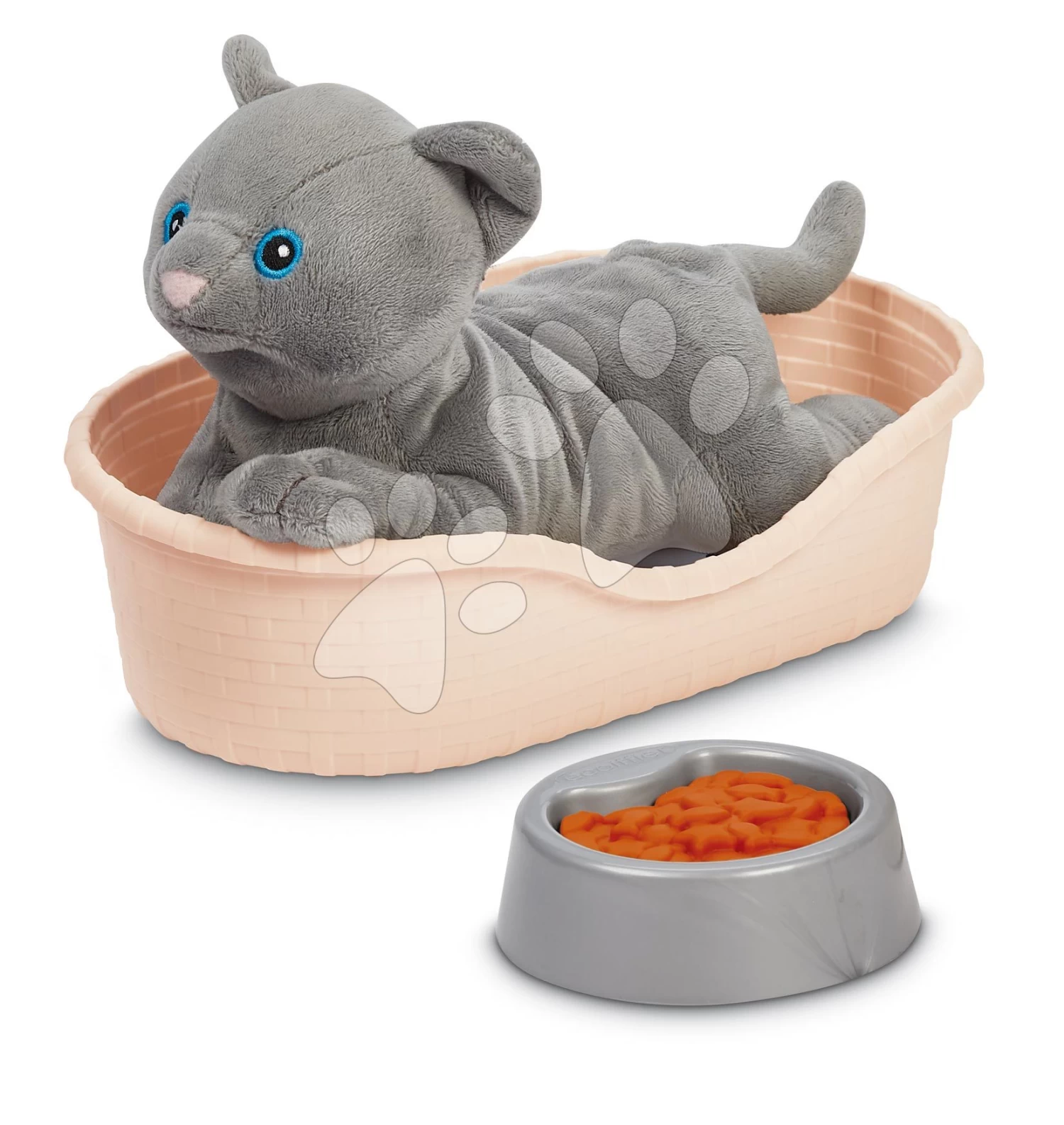 ECOIFFIER Pflegeecke Für Ein Kätzchen Cat Care And Grooming Écoiffier Mit Katzenbett Und 9 Kosmetikzubehör Ab 18 Monaten – Bild 2