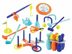 Set Rutsche Funny Toboggan Smoby 200 Cm Und Sportset Für Den Garten Ab 24 Monaten