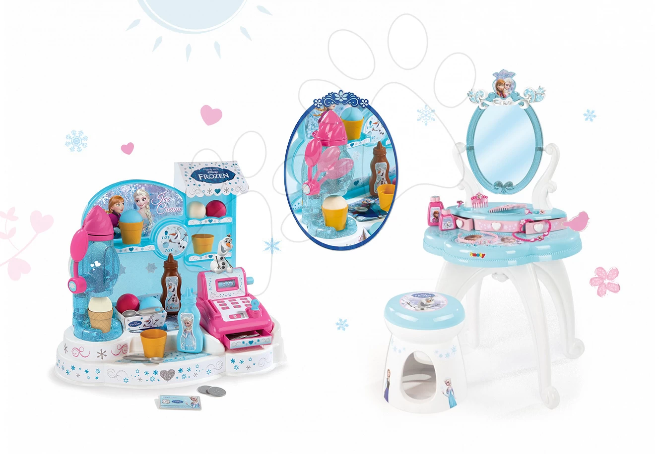 Set Kosmetiktisch Frozen Smoby Mit Stuhl Und Eisdiele Frozen â Bild 17