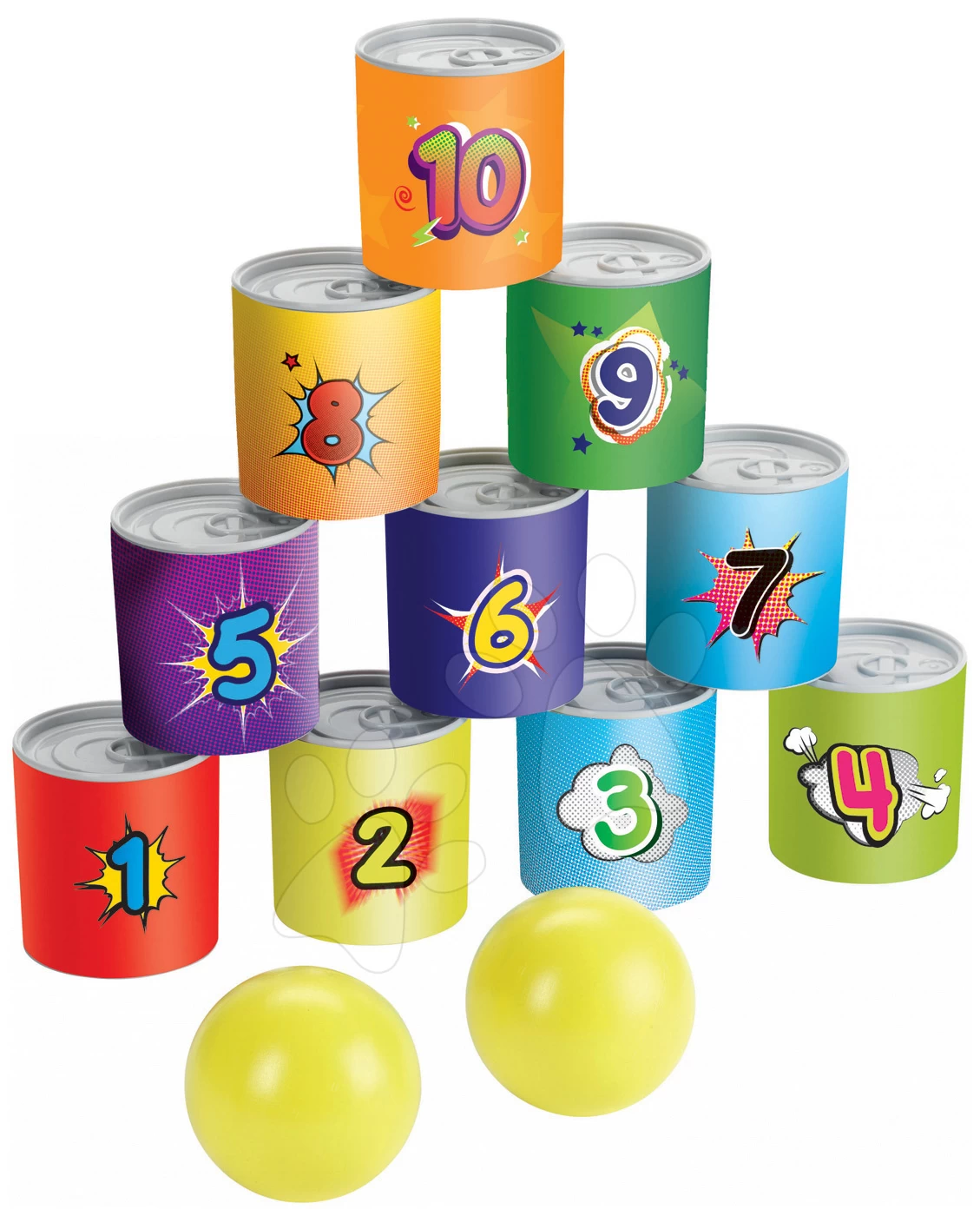 Set Rutsche Funny Toboggan Smoby 200 Cm Und Sportspiel, Pyramide Aus Zinn Mit Golfwagen Ab 24 Monaten â Bild 6