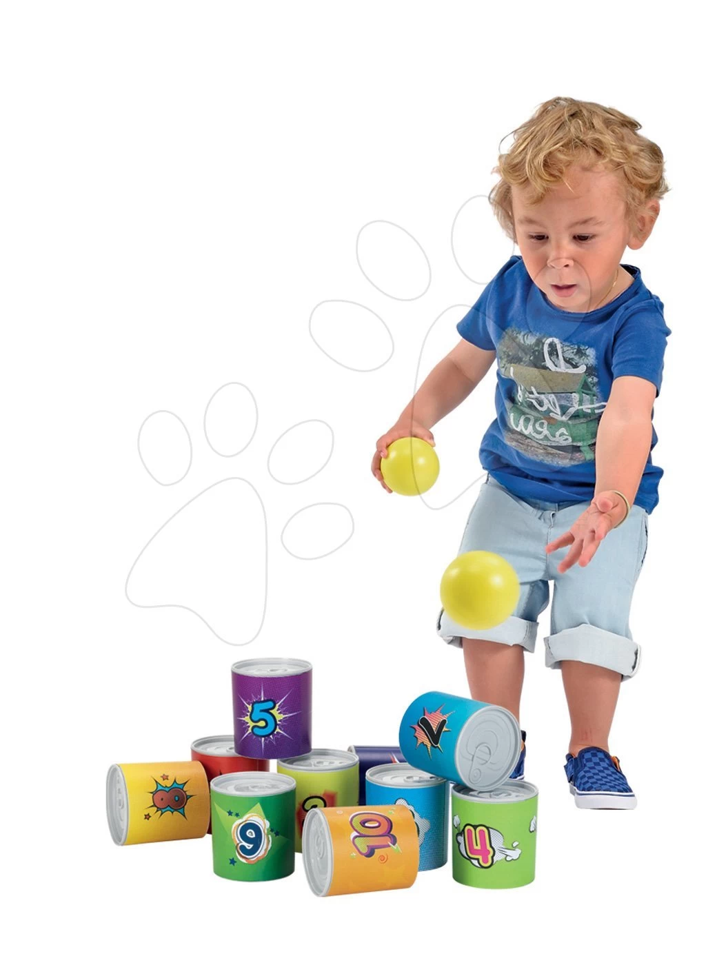 Set Rutsche Funny Toboggan Smoby 200 Cm Und Sportspiel, Pyramide Aus Zinn Mit Golfwagen Ab 24 Monaten â Bild 9