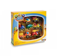 Set 8 Spielzeugautos Vroom Planet Smoby Länge 7 Cm Ab 12 Monaten