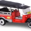 Spielzeugauto Tuk Tuk Street Cars Majorette Aus Metall Leerlauf 7,5 Cm 4 Verschiedene Arten MJ2053055