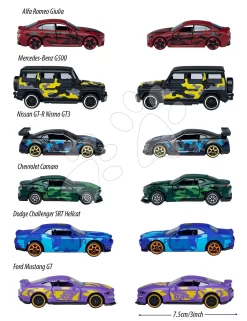 Spielzeugautos Mit Tarnung Limited Edition 8 Majorette Metall, Länge 7,5 Cm Mit Sammelkarte MJ2054027
