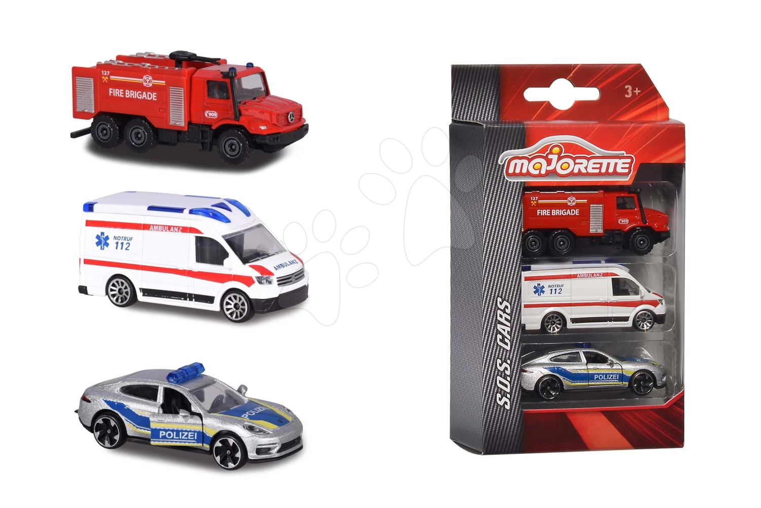 Einsatzfahrzeugen S.O.S. Majorette Mit Beweglichen Teilen 7,5 Cm Länge 3 Typen 2 Verschiedene Varianten – Bild 2
