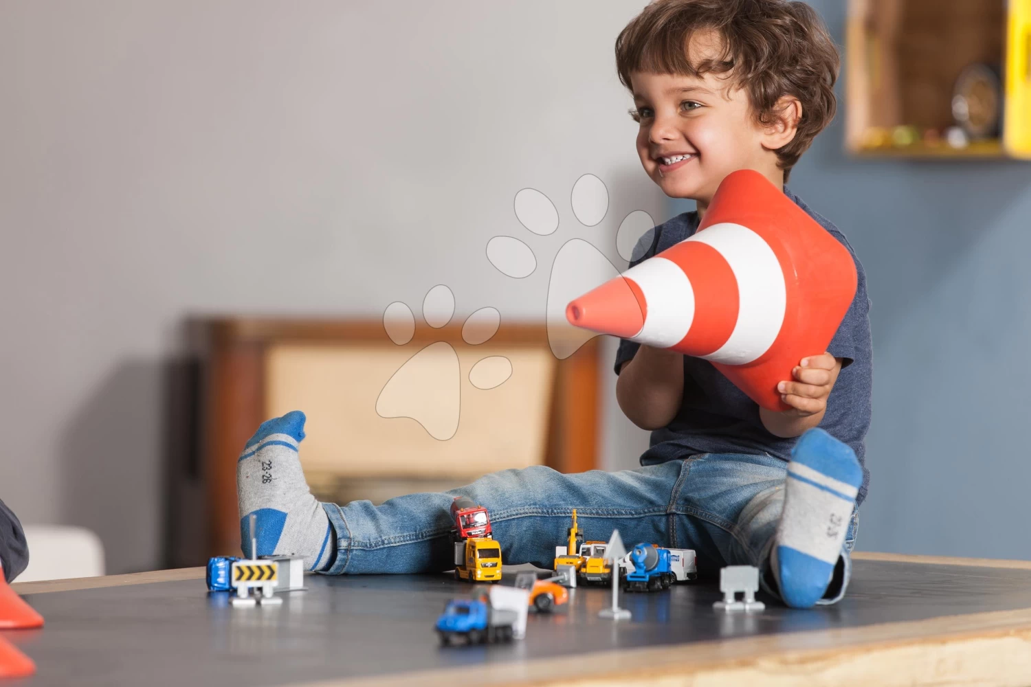 Bauwagen Construction Majorette Metall, Länge 7,5 Cm 6 Verschiedene Typen MJ2057281 – Bild 3