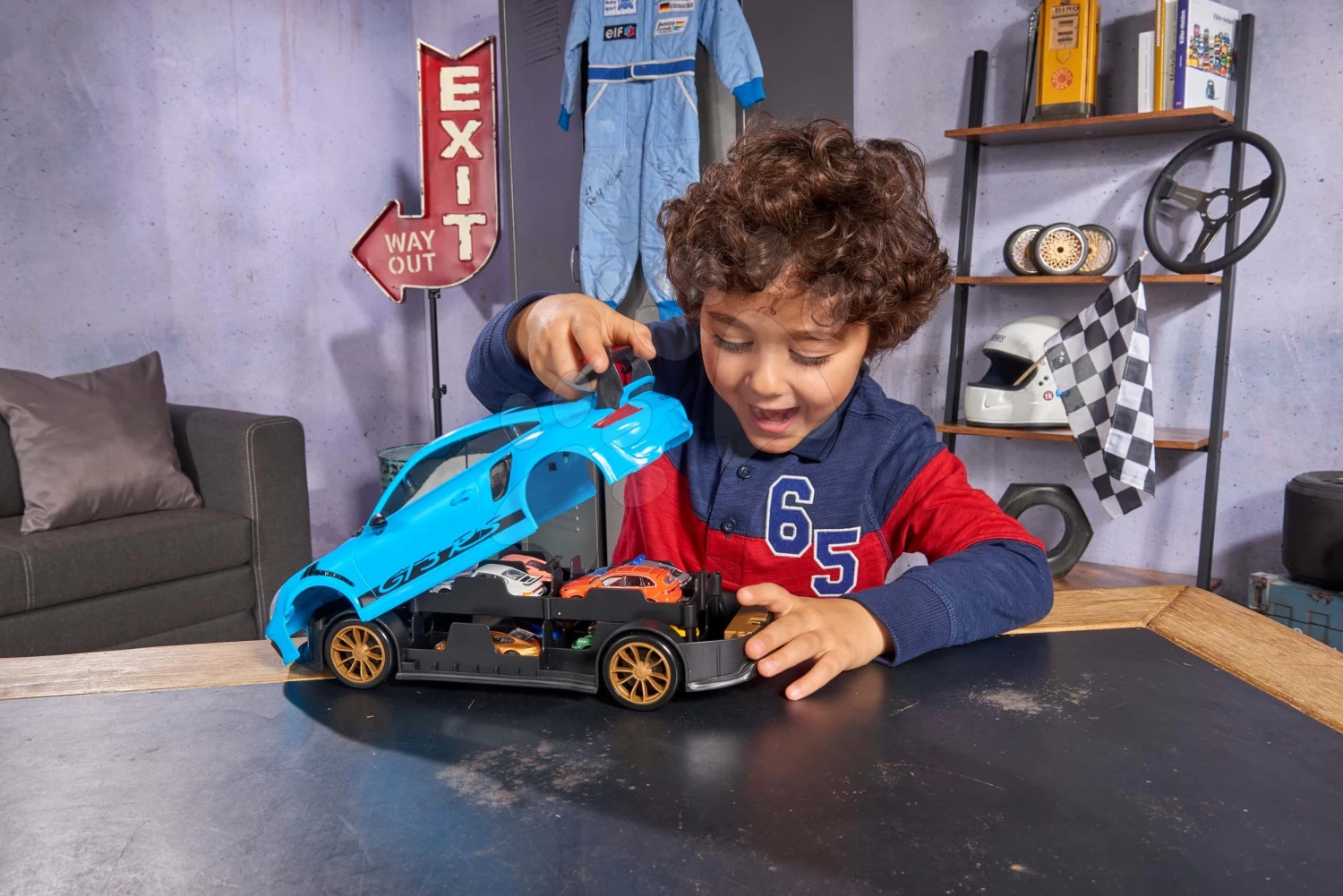 Spielzeugauto Porsche Mit Spielzeugautokiste 911 GT3 RS Carry Case Majorette Mit Dem Ton 35 Cm Länge 1 Mini Auto