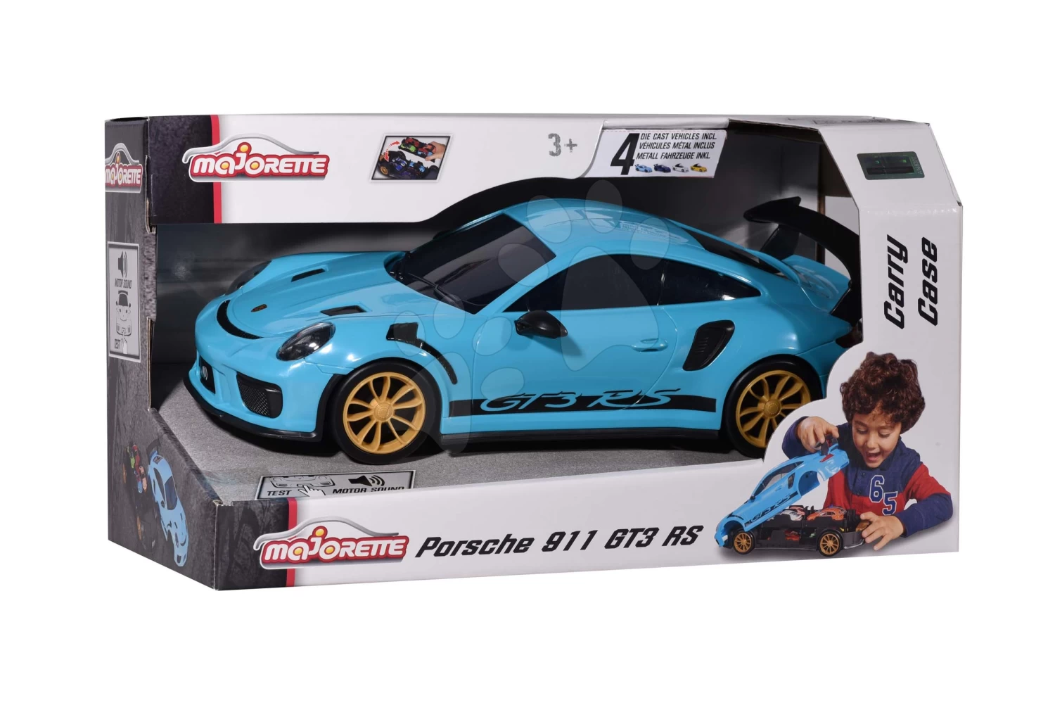 Spielzeugauto Porsche Mit Spielzeugautokiste 911 GT3 RS Carry Case Majorette Mit Dem Ton 35 Cm Länge 1 Mini Auto – Bild 10