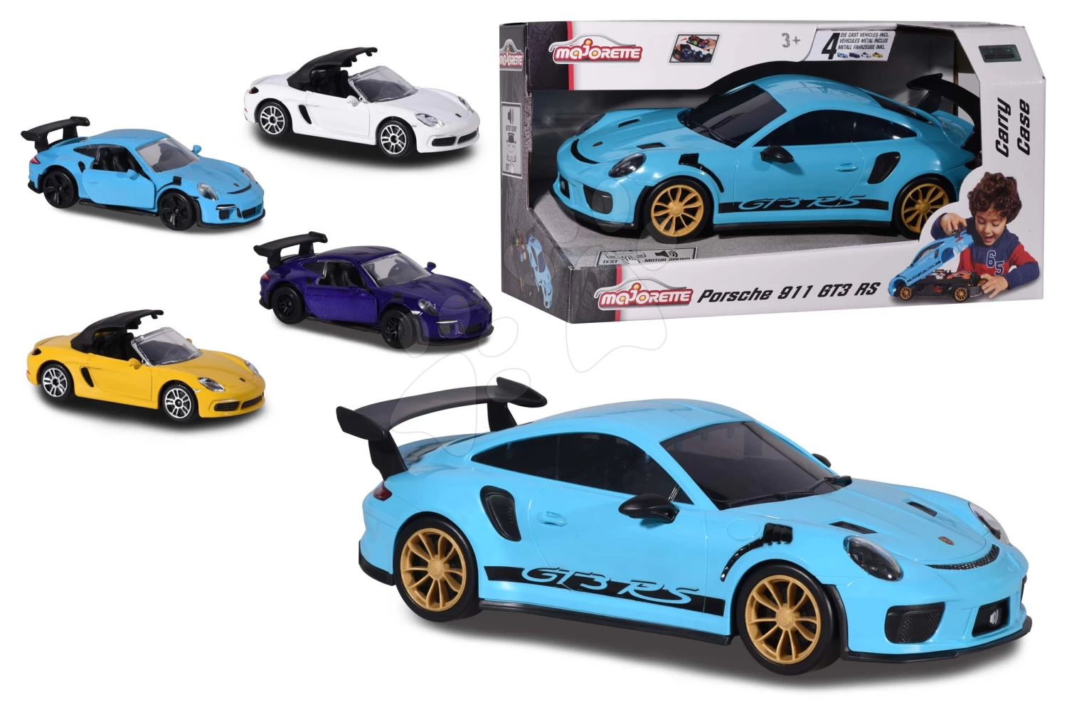 Spielzeugauto Porsche Mit Spielzeugautokiste 911 GT3 RS Carry Case Majorette Mit Dem Ton 35 Cm Länge 1 Mini Auto – Bild 11