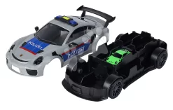 Polizeiauto Mit Box Für Spielzeugautos Porsche 911 GT3 RS Polizei Carry Case Majorette Mit Ton Und Licht Und 1 Spielzeugauto MJ2058199