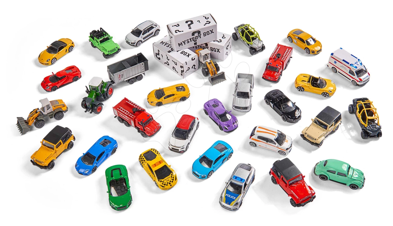 Spielzeugauto Street Cars Discovery Pack Majorette 7,5 Cm Dĺžka 30 Druhov + 3 Zdarma
