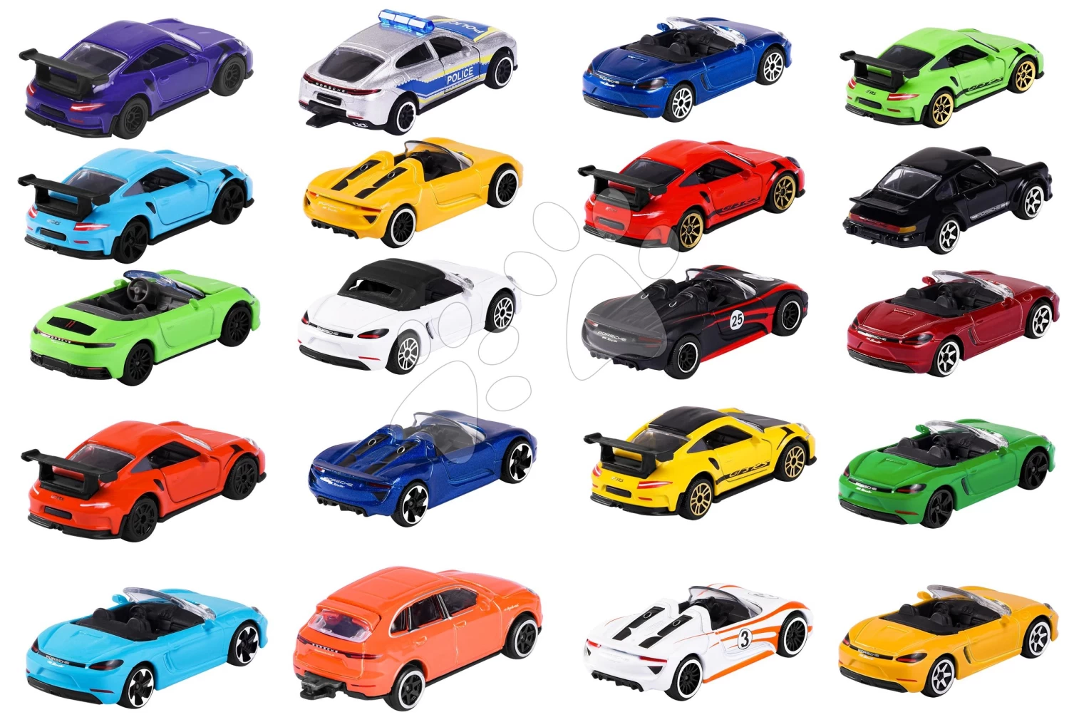 Spielzeugautos Porsche Edition Discovery Pack Majorette Metall, Länge 7,5 Cm Set Mit 20 Typen + 2 Mystery Autos MJ2058601