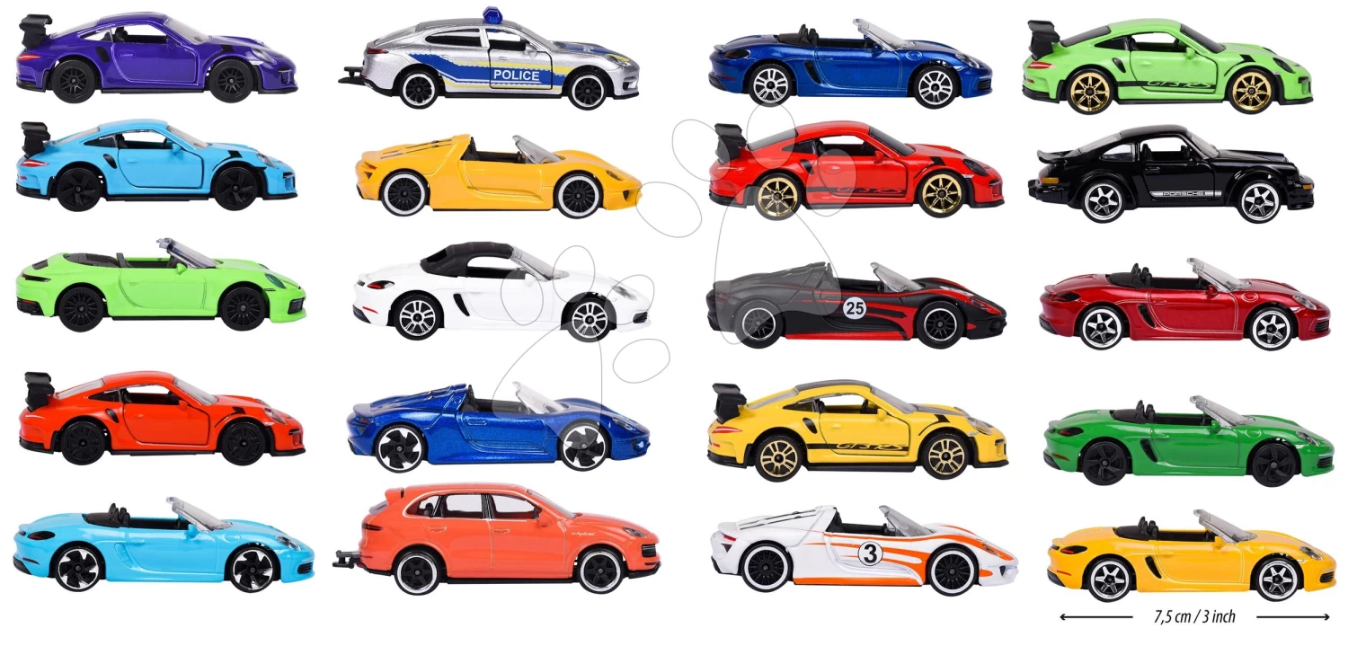 Spielzeugautos Porsche Edition Discovery Pack Majorette Metall, Länge 7,5 Cm Set Mit 20 Typen + 2 Mystery Autos MJ2058601 – Bild 7