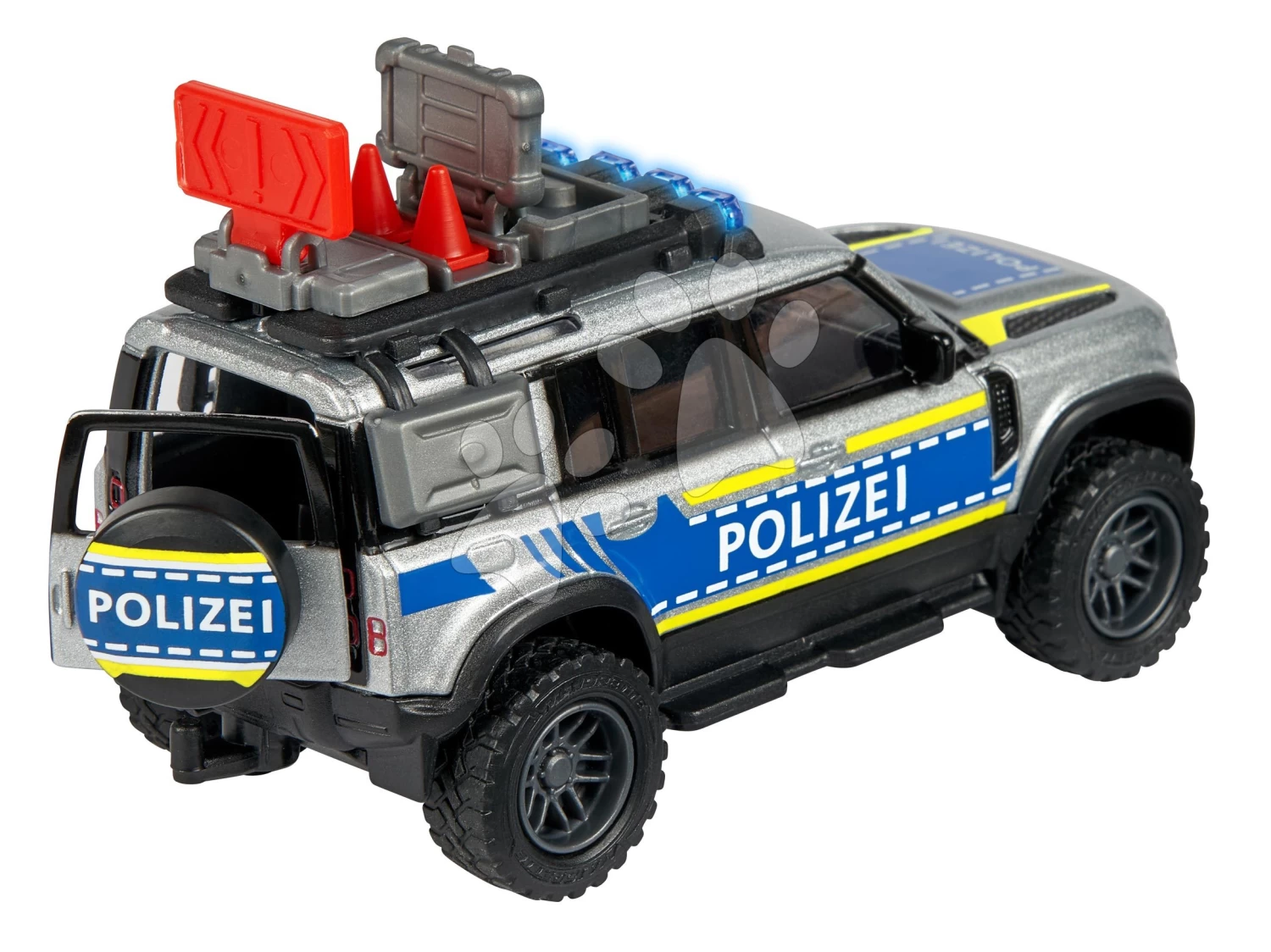 Polizeiauto Land Rover Police Majorette Mit Ton Und Licht Länge 12,5 Cm MJ3712000