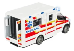 Rettungswagen Mercedes-Benz Sprinter Ambulance Majorette Mit Ton Und Licht LĂ€nge 15 Cm MJ3712001