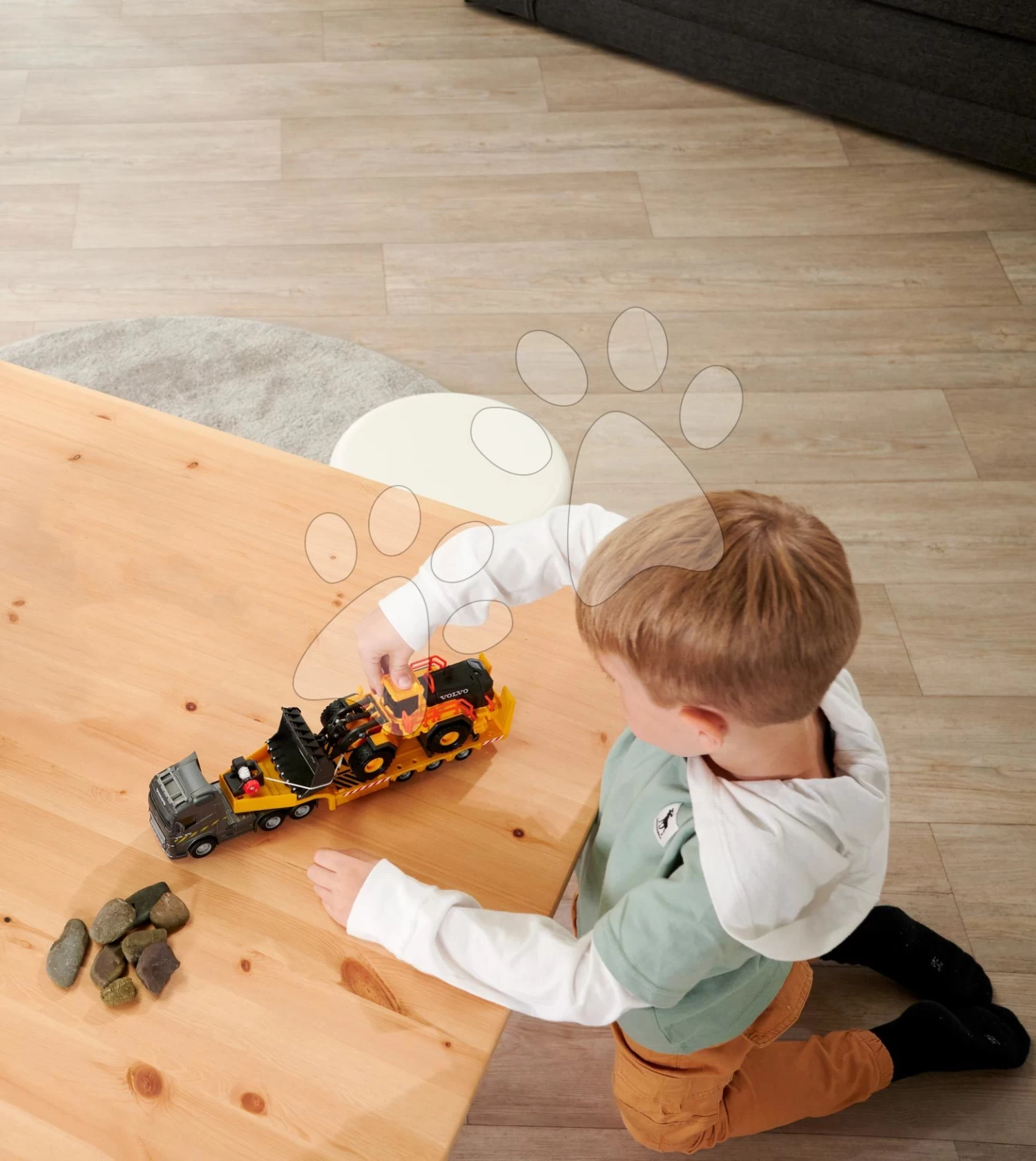 LKW Mit Lader Volvo Truck & Wheel Loader Majorette 35 Cm Lang Mit Ton Und Licht MJ3726000 â Bild 6