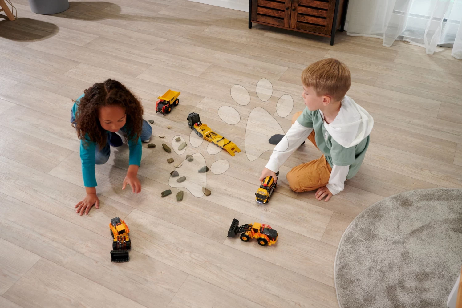 LKW Mit Lader Volvo Truck & Wheel Loader Majorette 35 Cm Lang Mit Ton Und Licht MJ3726000 â Bild 10