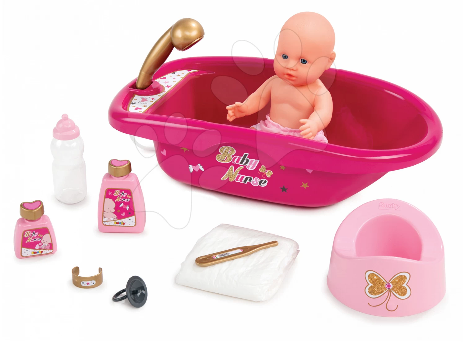 Set Arztwagen, Elektronisch Medical Smoby Und Ein Bad Mit Puppe Und Zubehör – Bild 5