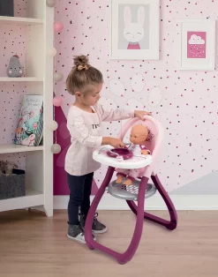 Set Arzttheke Baby Care Center Smoby Mit Wiege Und Esszimmerstuhl Mit Trage