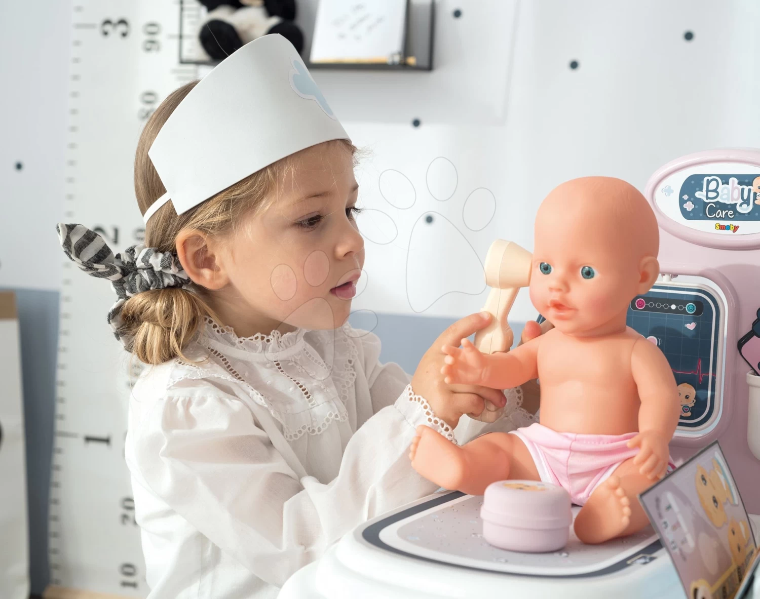 Set Arzttheke Baby Care Center Smoby Mit Einer Bank Zum Malen Mit Malbüchern – Bild 7