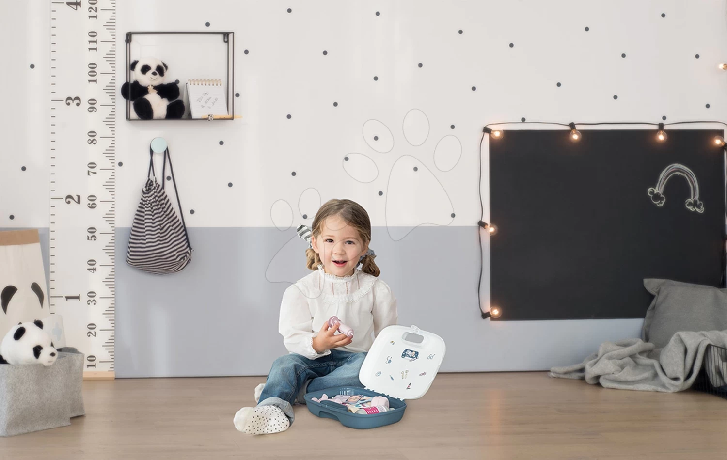 Medizinisches Köfferchen Für Eine Krankenschwester Baby Care Smoby Mit 19 Zubehörteilen Und Stickern – Bild 11