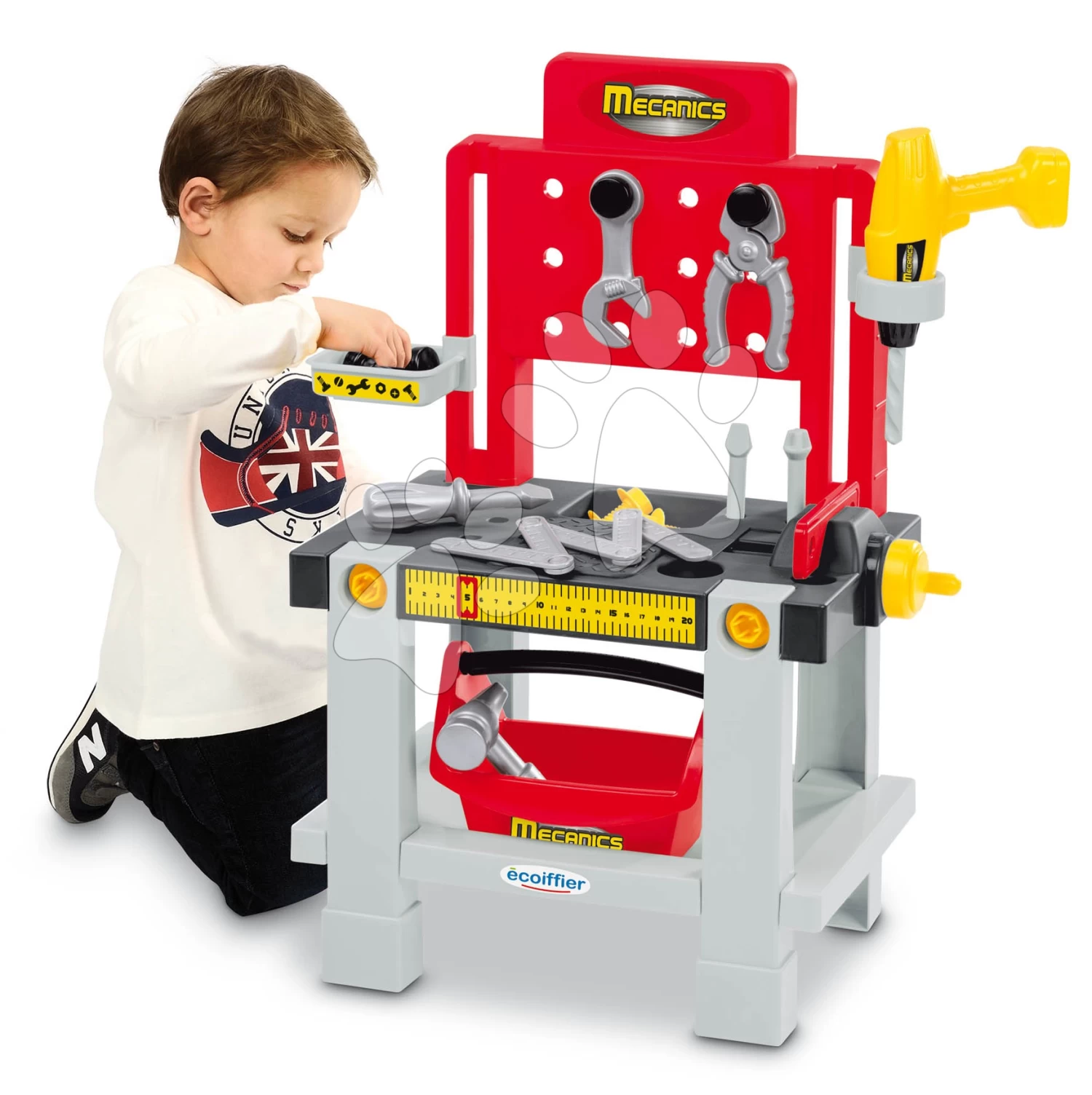 ECOIFFIER Arbeitstisch Workbench Mecanics Écoiffier Mit 16 Zubehör Ab 18 Monaten ECO2416 – Bild 2