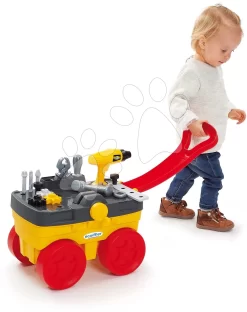 Abschleppwagen Werkstatt Mecanics Trolley Ecoiffier Mit Arbeitswerkzeug 19 Teile Ab 18 Monaten ECO2419